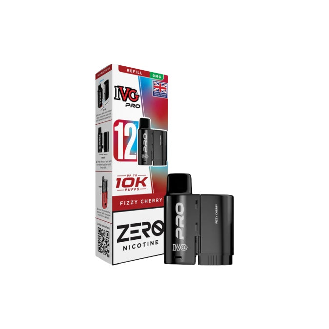 0mg IVG Pro 12 Refill Pods 10000 Puffs