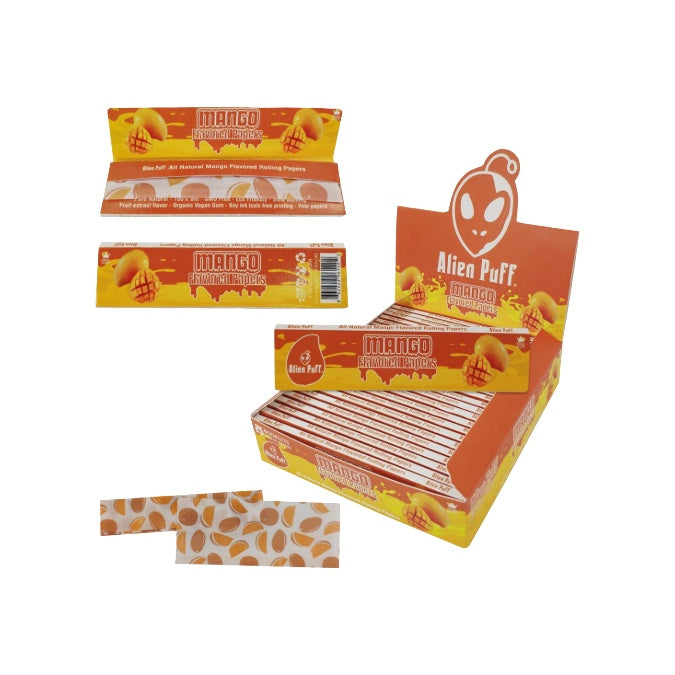 Alien Puff Mango Flavour King Size Papers - 25 Booklets (HPF2814)