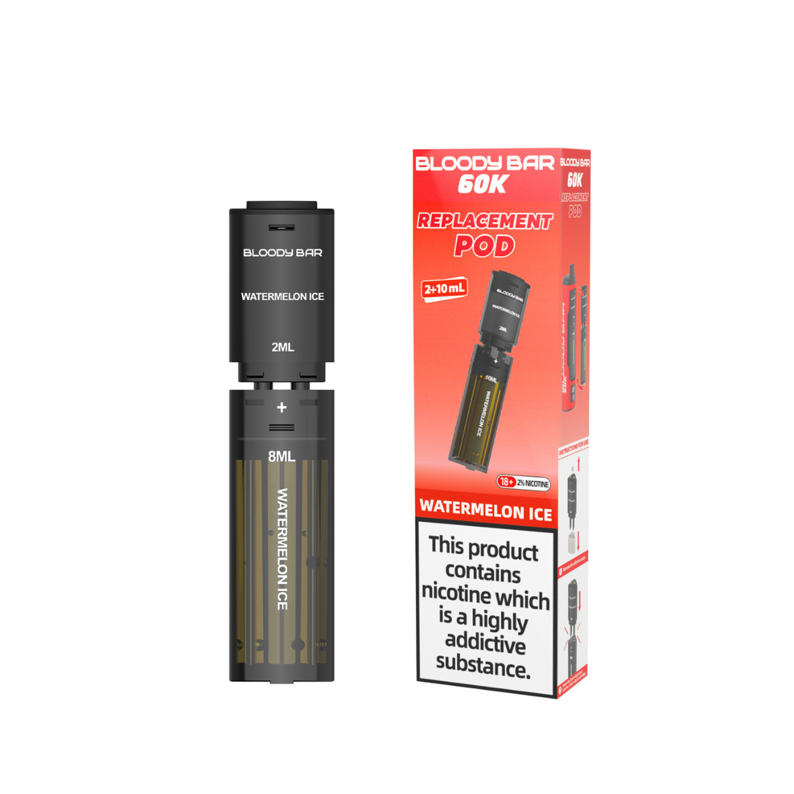 20mg Bloody Bar 60K Prefilled Pods 60000 Puffs - 1 Pc