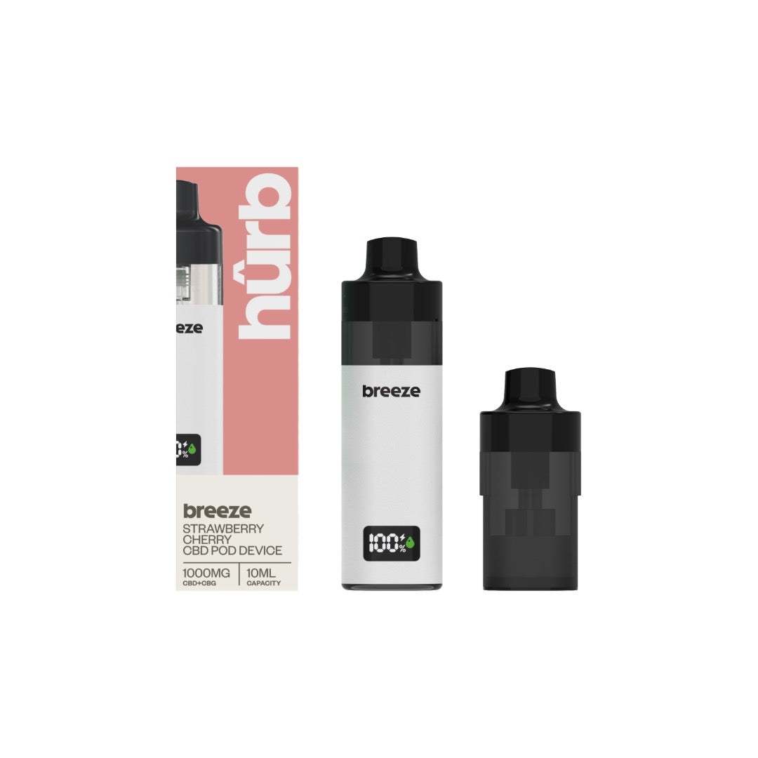 Hurb Breeze CBD 1000mg Prefilled Pod 10ml + Pod Vape Device