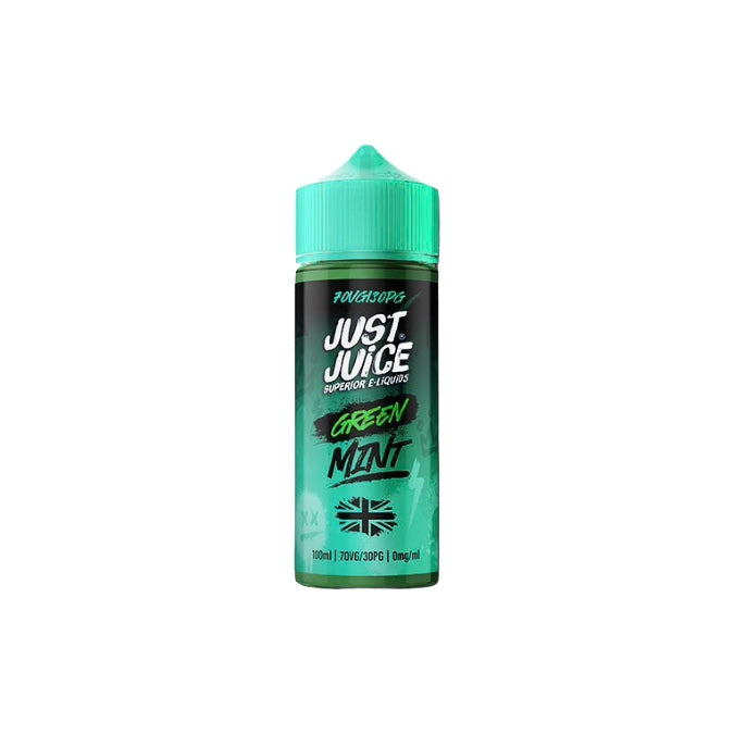0mg Just Juice MINT 100ml Shortfill (70VG/30PG)