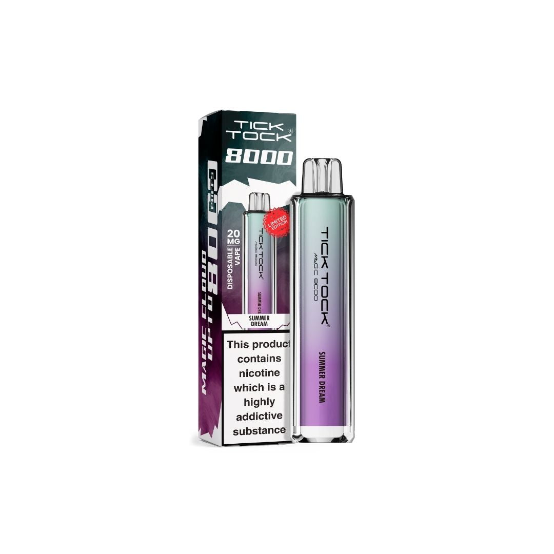 20mg Tick Tock Magic 8000 Prefilled Pod Kit 8000 Puffs