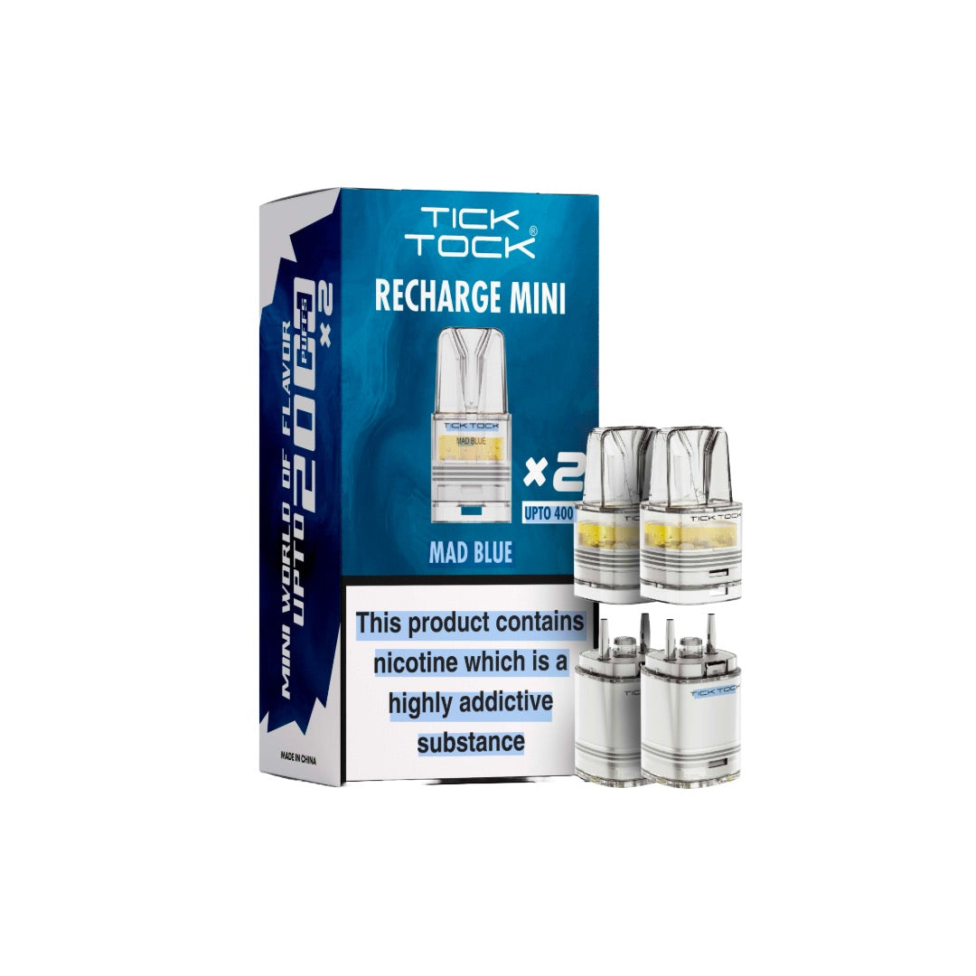 Tick Tock Recharge MINI 2K Prefilled Pods 2000 Puffs