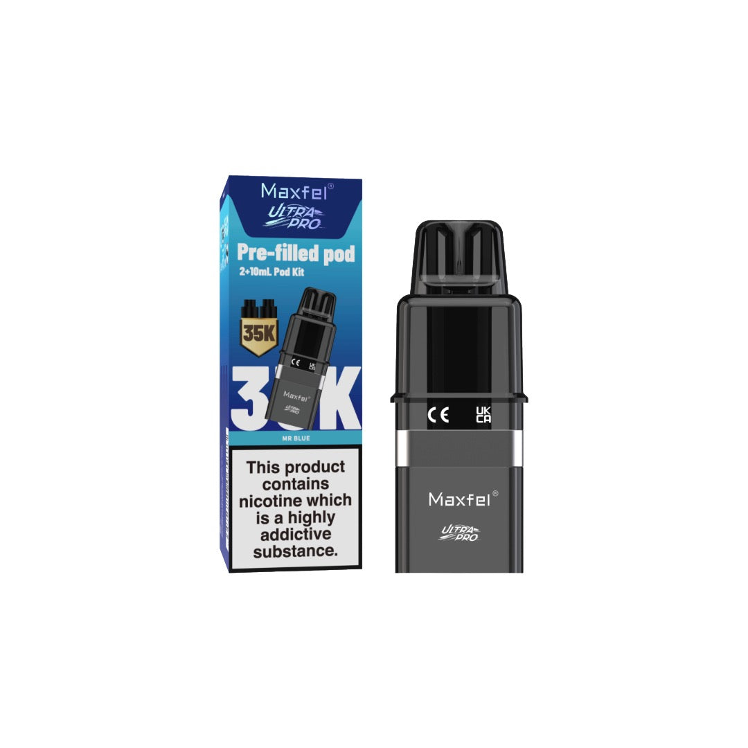 20mg Maxfel Ultra Pro Replacement Prefilled Pods 17500 Puffs