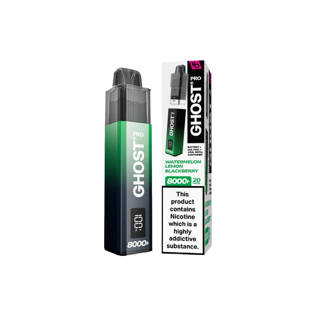 20mg Ghost Pro 8000+ By Vapes Bars Prefilled Pod Vape Kit