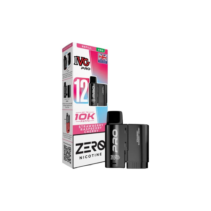 0mg IVG Pro 12 Refill Pods 10000 Puffs