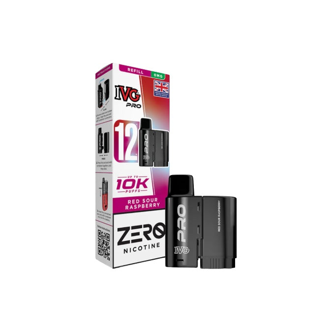 0mg IVG Pro 12 Refill Pods 10000 Puffs