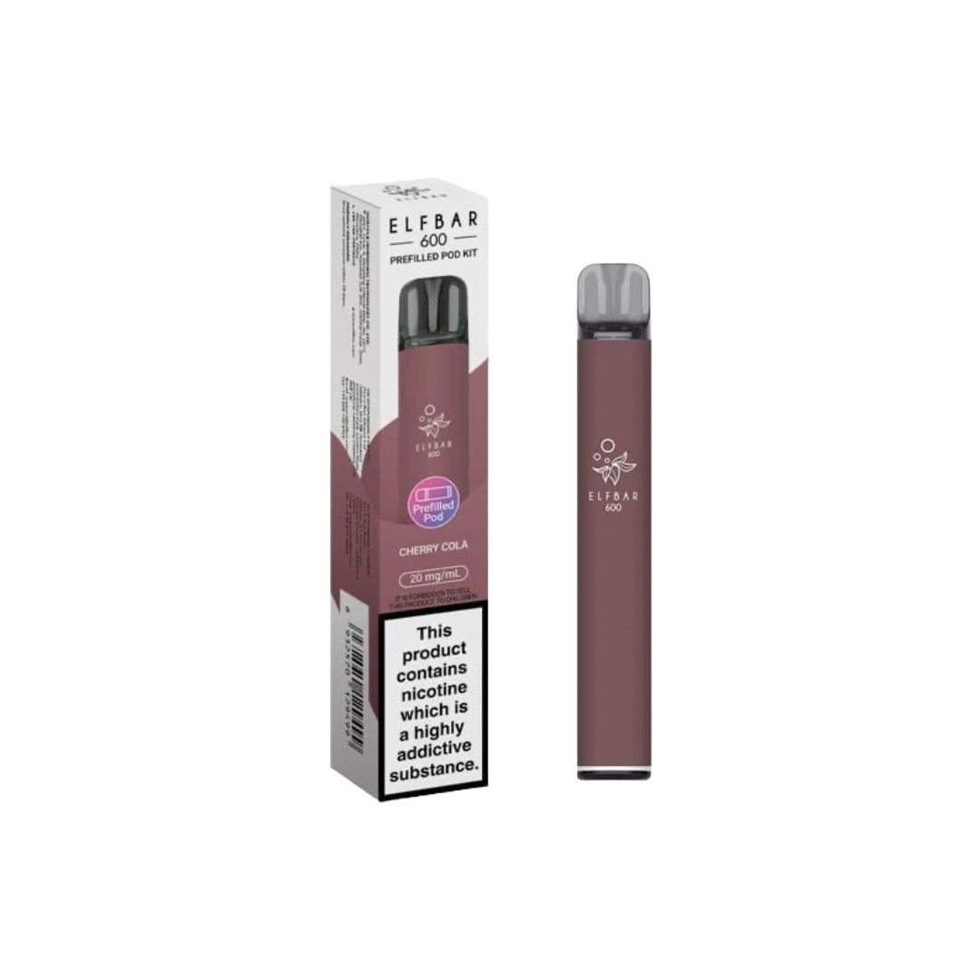 20mg Elf Bar 600 Prefilled Pod Vape Kit 600 Puffs