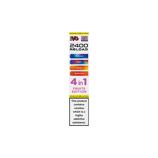 20mg IVG 2400 Reload Multi Edition Prefilled Pods 2ml 2400 Puffs - 4 Pcs