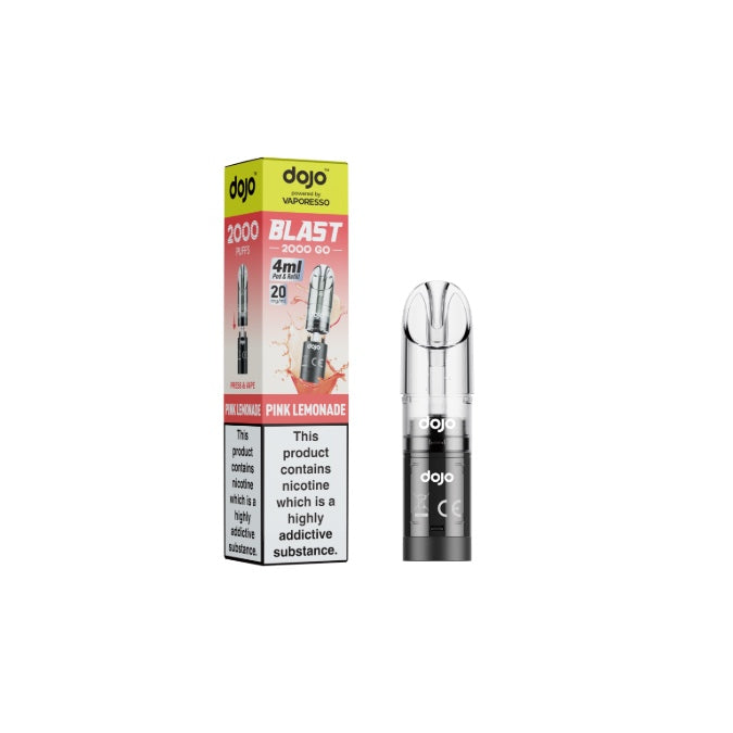 20mg Vaporesso Dojo Blast 2000 Go Prefilled Pod & Refill