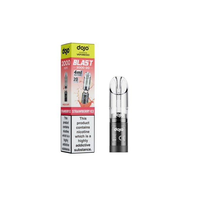 20mg Vaporesso Dojo Blast 2000 Go Prefilled Pod & Refill