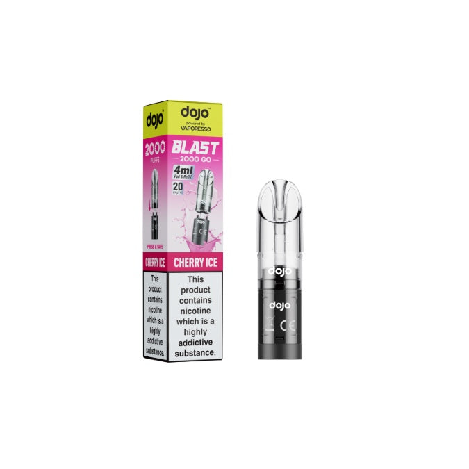 20mg Vaporesso Dojo Blast 2000 Go Prefilled Pod & Refill