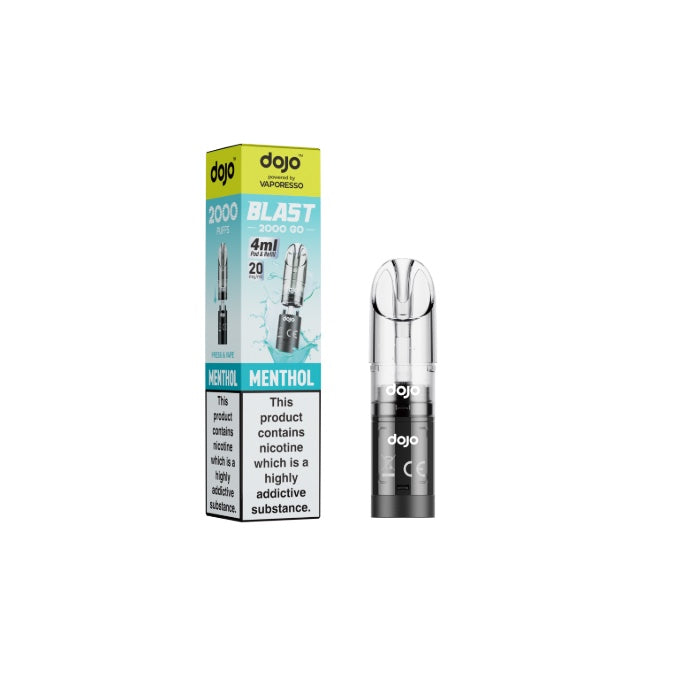 20mg Vaporesso Dojo Blast 2000 Go Prefilled Pod & Refill