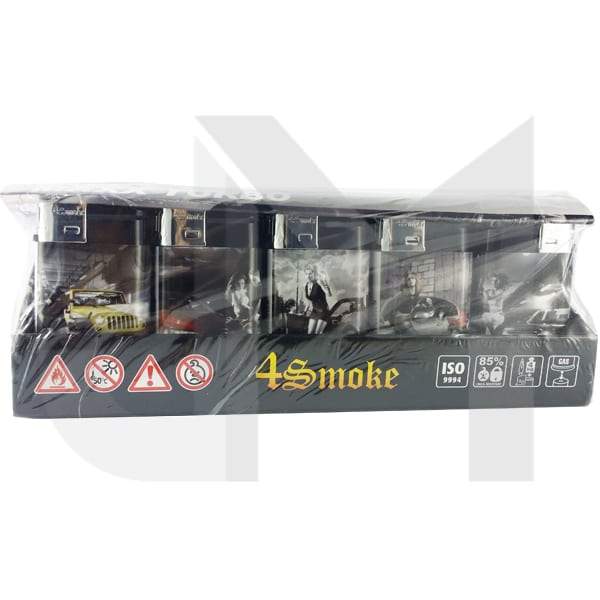30 x 4Smoke Maxx Turbo Windproof Printed Lighter