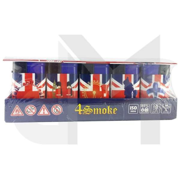 30 x 4Smoke Maxx Turbo Windproof Printed Lighter