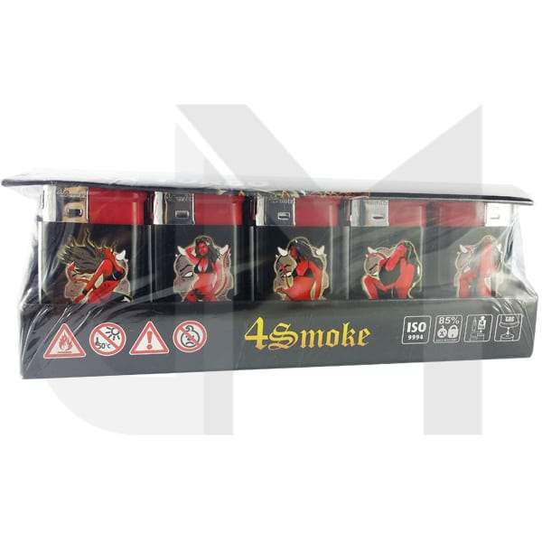 30 x 4Smoke Maxx Turbo Windproof Printed Lighter