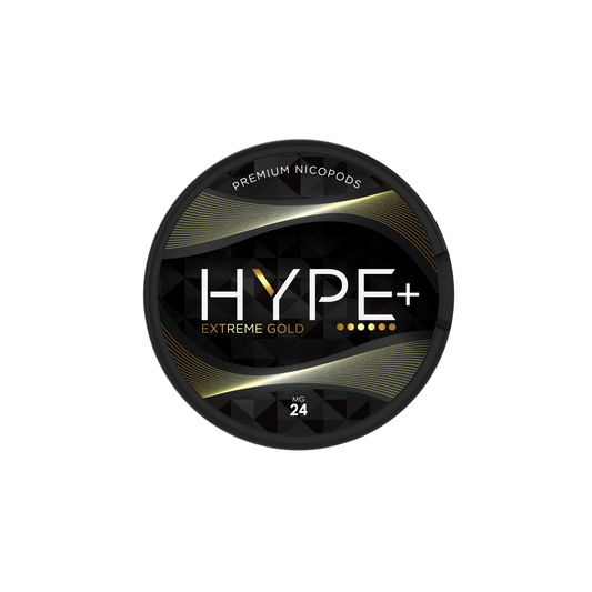 24mg Hype+ Nicotine Pouches - Extreme Gold - 20 Pouches