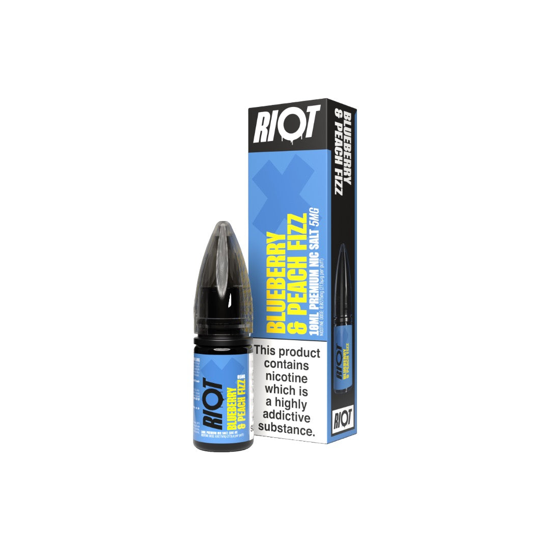 5mg RIOT X Premium Nic Salts - 10ml