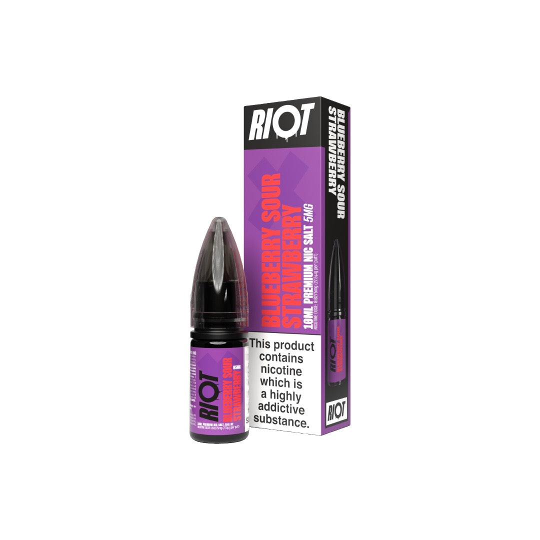 5mg RIOT X Premium Nic Salts - 10ml