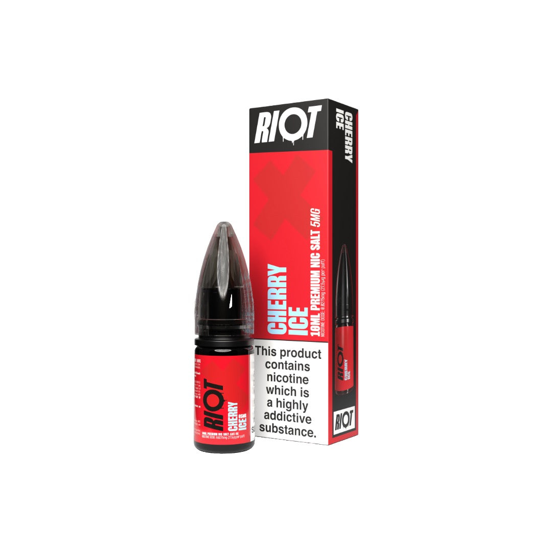 5mg RIOT X Premium Nic Salts - 10ml