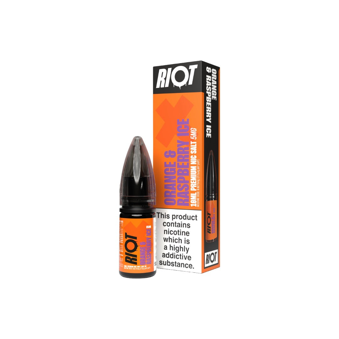 5mg RIOT X Premium Nic Salts - 10ml