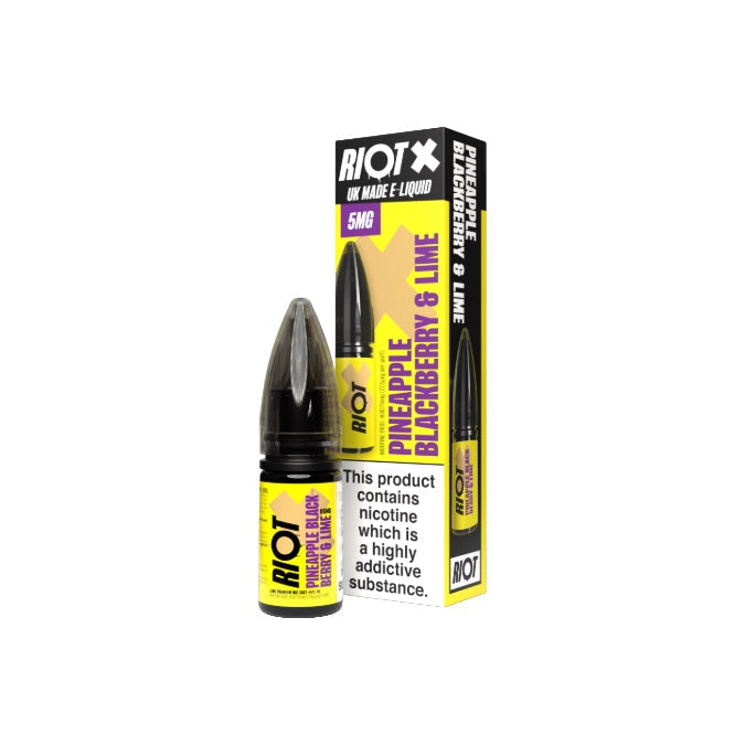 5mg RIOT X Premium Nic Salts - 10ml