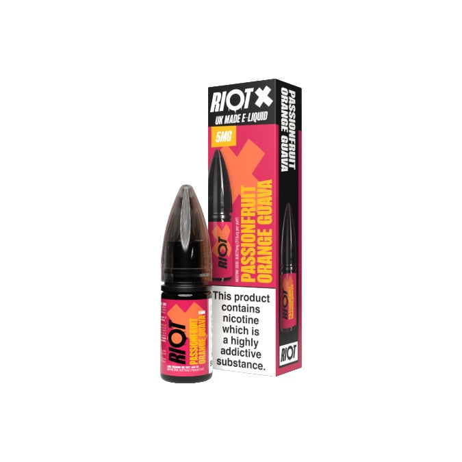 5mg RIOT X Premium Nic Salts - 10ml