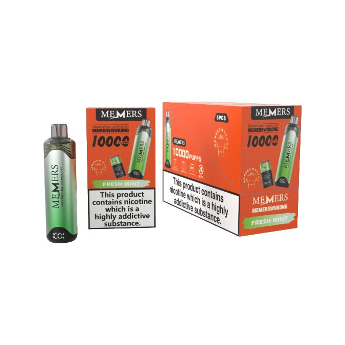 5 x 20mg Memers Wukong V10000 Prefilled Pod Vape Kit 10000 Puffs – (2 Free Kits With Every Box Of 5)