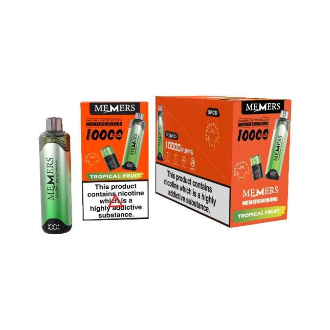 5 x 20mg Memers Wukong V10000 Prefilled Pod Vape Kit 10000 Puffs – (2 Free Kits With Every Box Of 5)