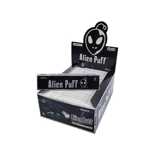 Alien Puff King Size Black Rolling Papers - 50 Booklets (HP2126)