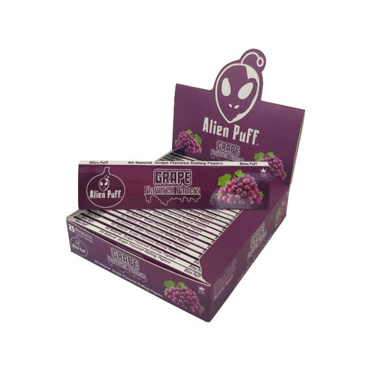 Alien Puff Grape Flavour King Size Papers - 25 Booklets (HPF2806)
