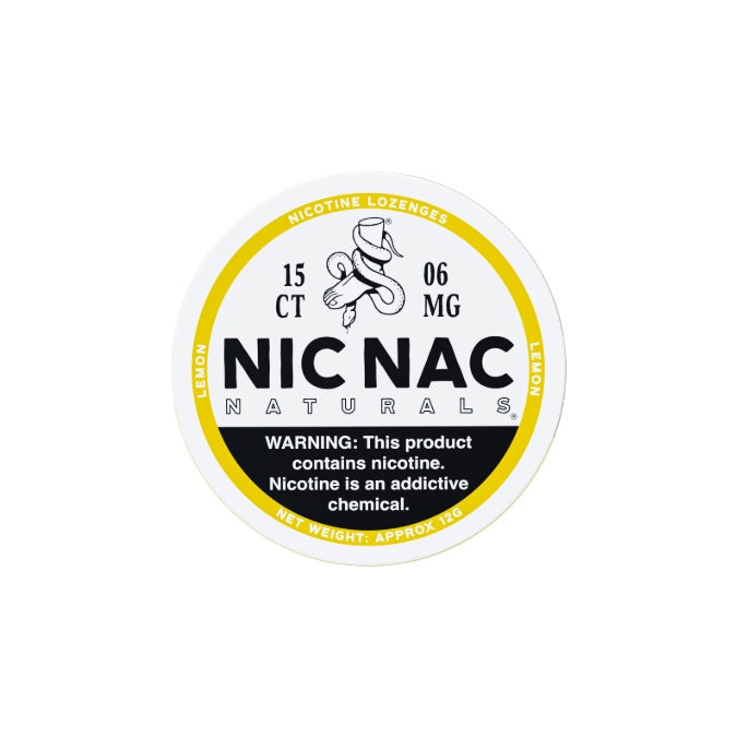 6mg Nic Nac Naturals Nicotine - 15 Lozenge Tablets