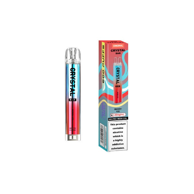 20mg Crystal Bar Original 600 Prefilled Pod Vape Kit