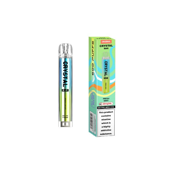 20mg Crystal Bar Original 600 Prefilled Pod Vape Kit