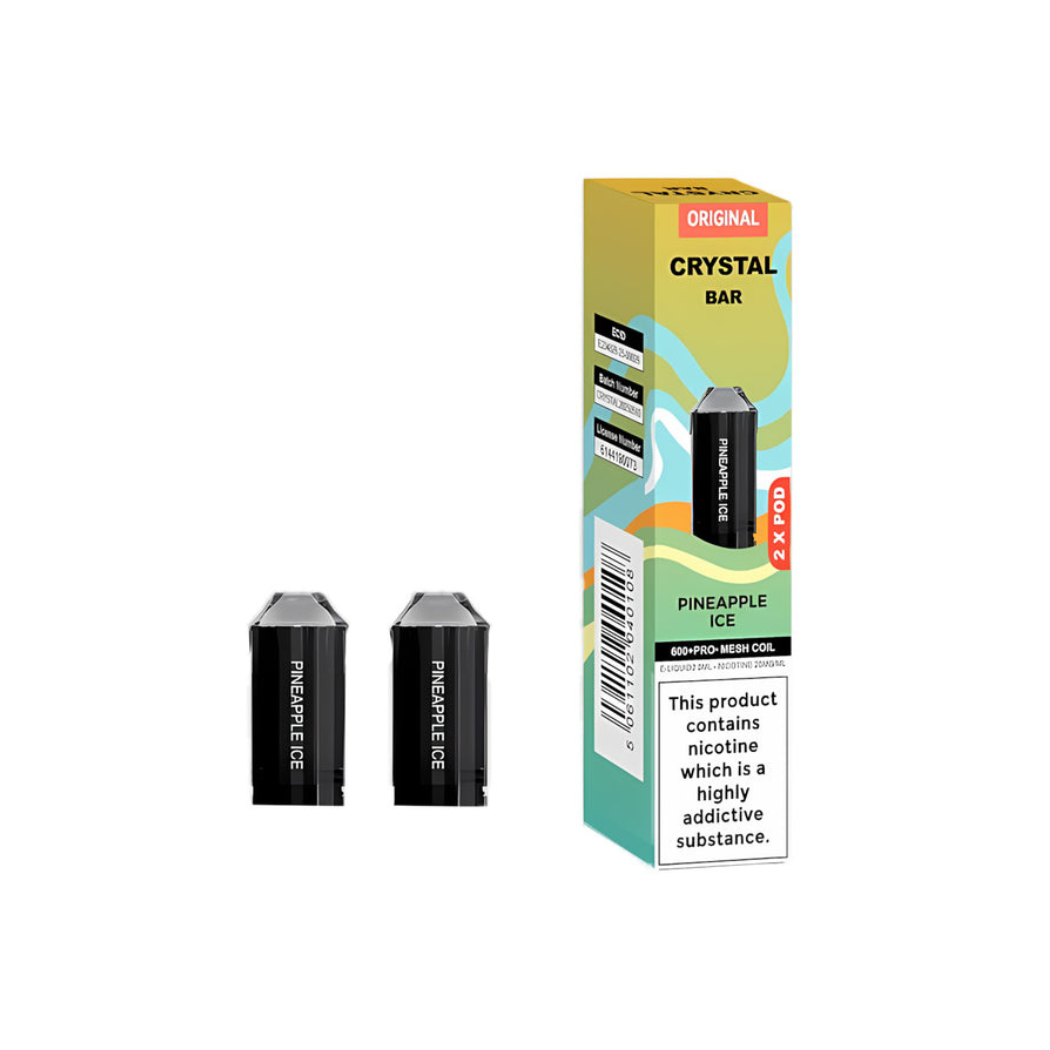 Crystal Bar 600 Prefilled Pod 600 Puffs - 2 Pcs