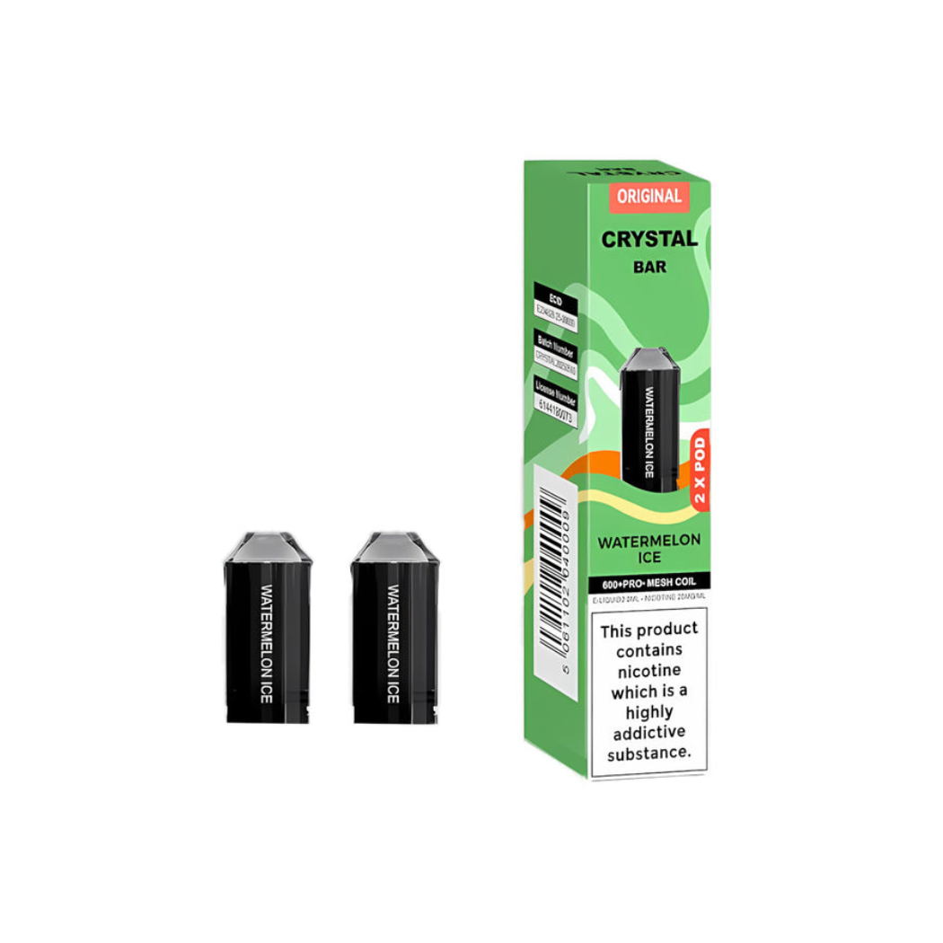 Crystal Bar 600 Prefilled Pod 600 Puffs - 2 Pcs