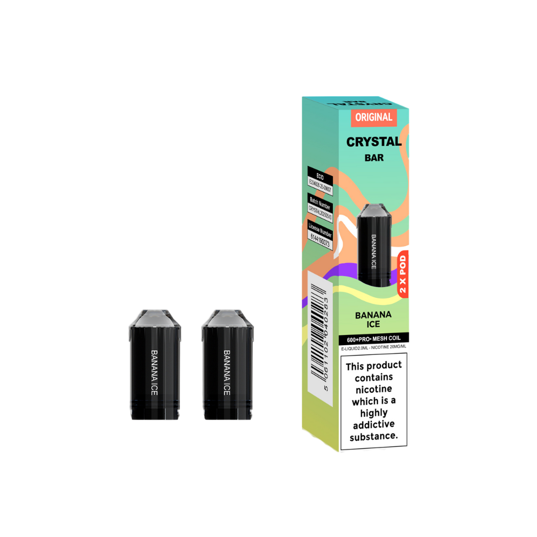 Crystal Bar 600 Prefilled Pod 600 Puffs - 2 Pcs