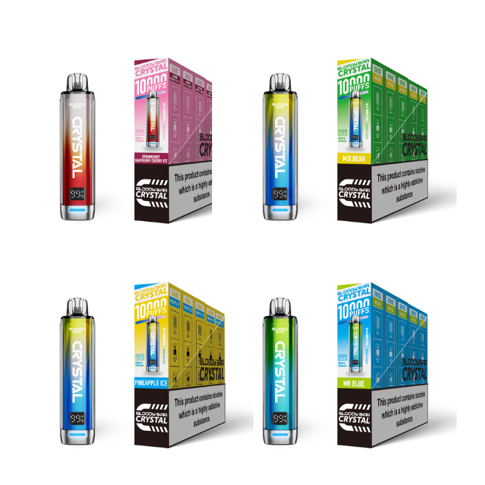 20mg Bloody Bar Crystal 10K Prefilled Pod Vape Kit 10000 Puffs - 1 Pc