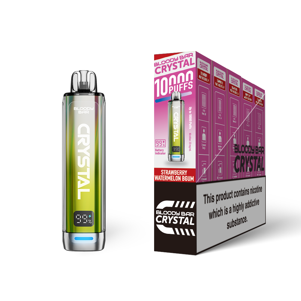 20mg Bloody Bar Crystal 10K Prefilled Pod Vape Kit 10000 Puffs - 1 Pc