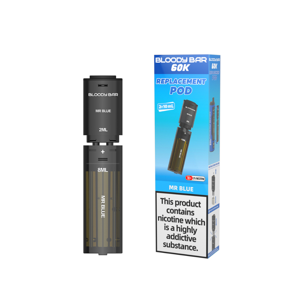 20mg Bloody Bar 60K Prefilled Pods 60000 Puffs - 1 Pc