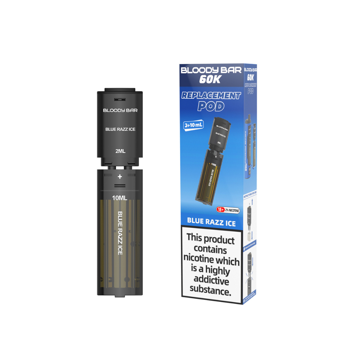 20mg Bloody Bar 60K Prefilled Pods 60000 Puffs - 1 Pc