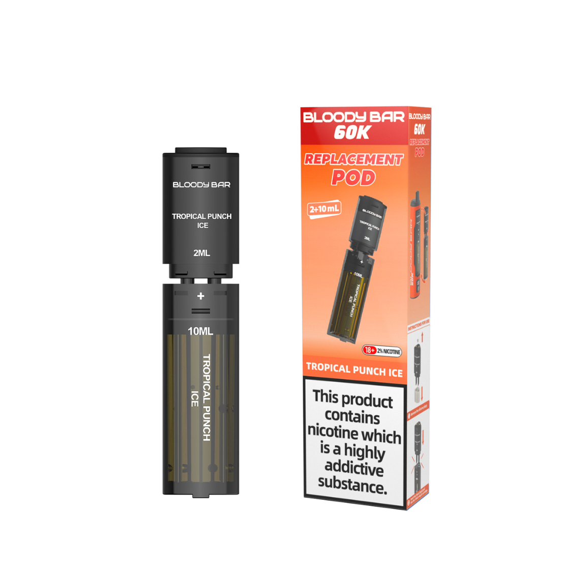 20mg Bloody Bar 60K Prefilled Pods 60000 Puffs - 1 Pc