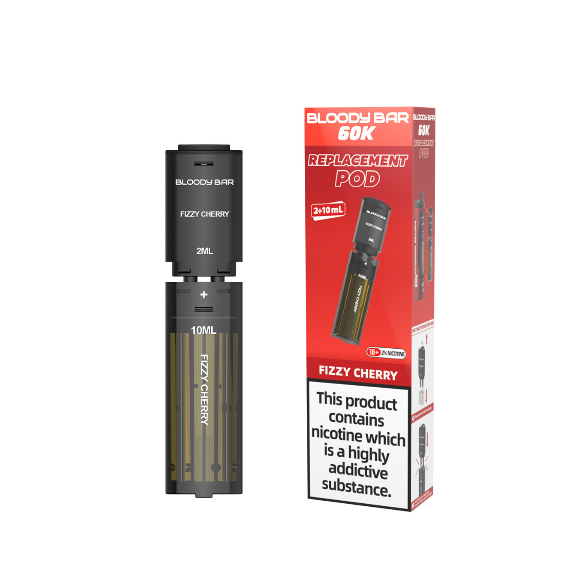 20mg Bloody Bar 60K Prefilled Pods 60000 Puffs - 1 Pc