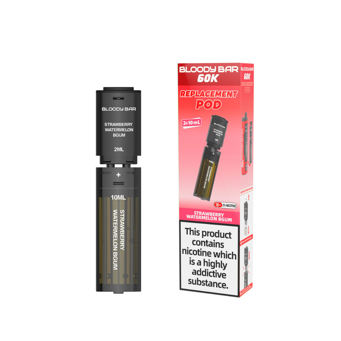 20mg Bloody Bar 60K Prefilled Pods 60000 Puffs - 1 Pc