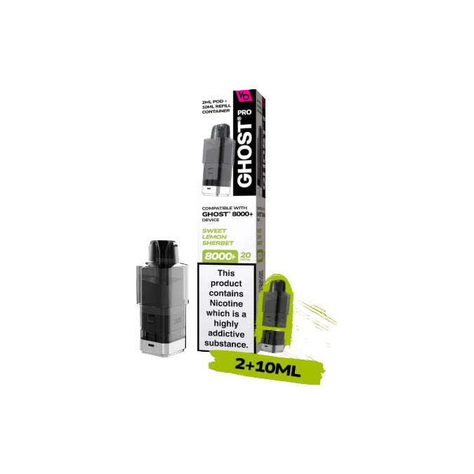 20mg Ghost Pro 8000+ By Vapes Bars Prefilled Pods