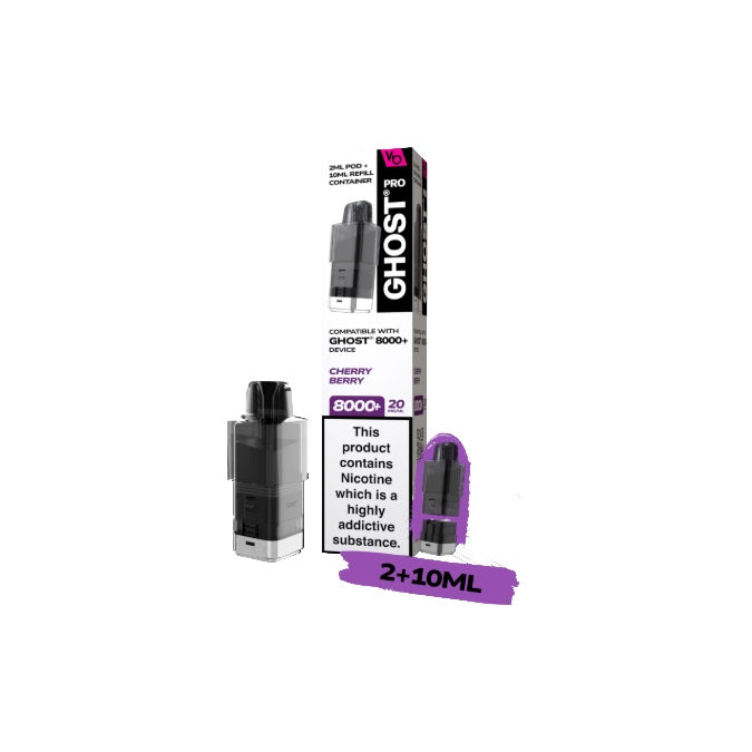 20mg Ghost Pro 8000+ By Vapes Bars Prefilled Pods