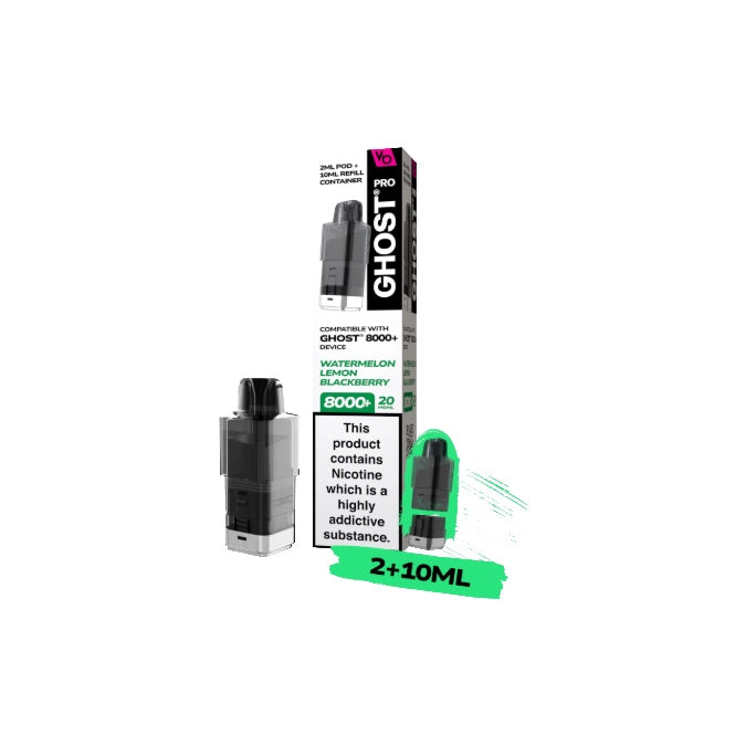 20mg Ghost Pro 8000+ By Vapes Bars Prefilled Pods