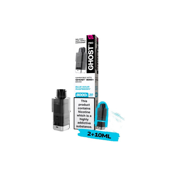 20mg Ghost Pro 8000+ By Vapes Bars Prefilled Pods