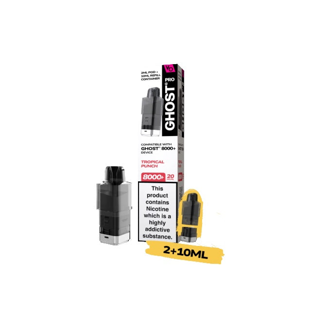 20mg Ghost Pro 8000+ By Vapes Bars Prefilled Pods