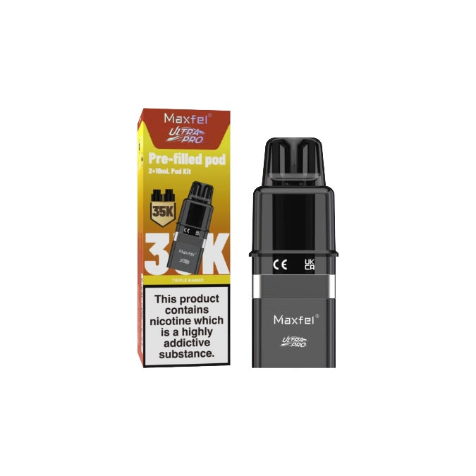 20mg Maxfel Ultra Pro Replacement Prefilled Pods 17500 Puffs